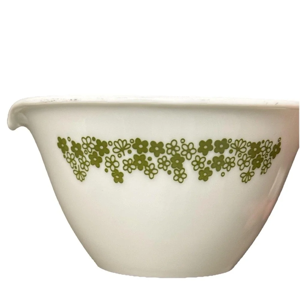 Vintage Corelle Spring Blossom Green (Crazy Daisy) Creamer With‎ Hook Handle MCM